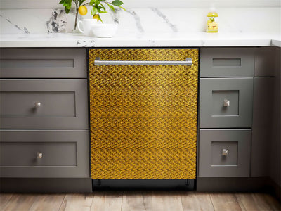Rwraps™ 3D Carbon Fiber Gold (Digital) Dishwasher Wraps