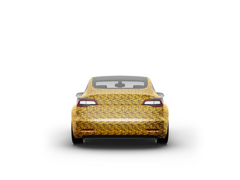 Rwraps 3D Carbon Fiber Gold (Digital) Car Vinyl Wraps