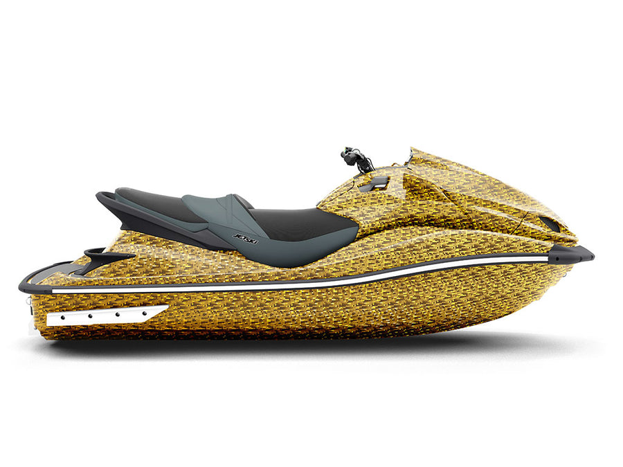 Rwraps 3D Carbon Fiber Gold (Digital) Do-It-Yourself Jet Ski Wraps