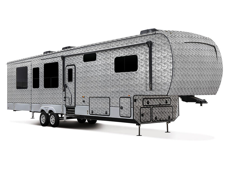 Rwraps 3D Carbon Fiber Silver (Digital) Truck Camper Vinyl Wraps
