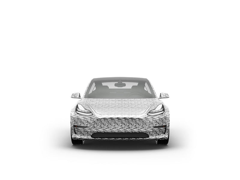 Rwraps 3D Carbon Fiber Silver (Digital) DIY Car Wraps