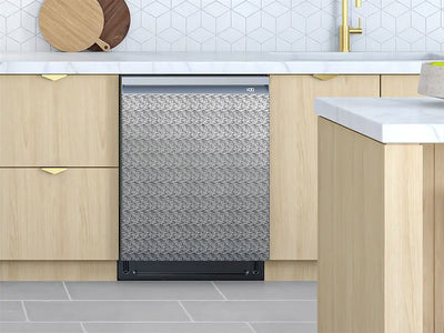 Rwraps™ 3D Carbon Fiber Silver (Digital) Custom Dishwasher Cover