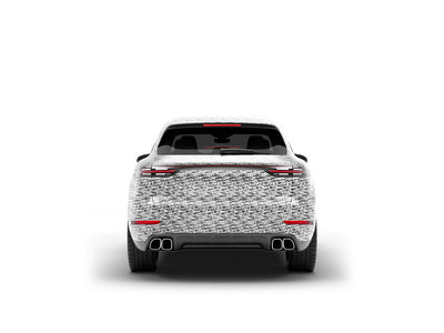 Rwraps 3D Carbon Fiber Silver (Digital) SUV Vinyl Wraps