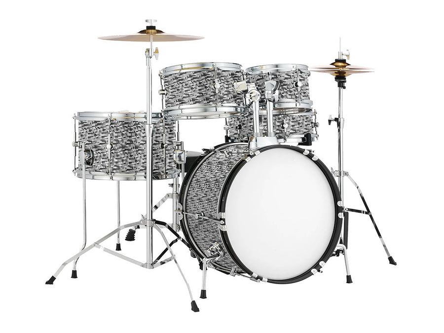 Rwraps™ 3D Carbon Fiber Silver (Digital) Drum Wraps