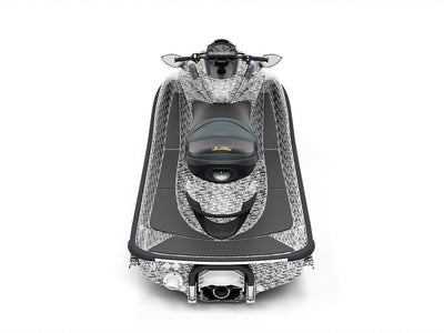 Rwraps 3D Carbon Fiber Silver (Digital) Jet Ski Vinyl Wraps