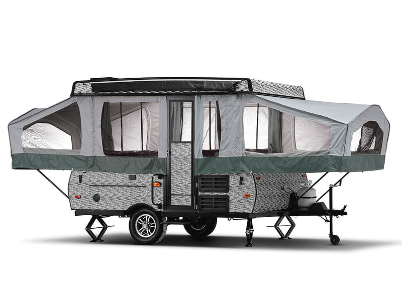 Rwraps 3D Carbon Fiber Silver (Digital) DIY Truck Camper Wraps