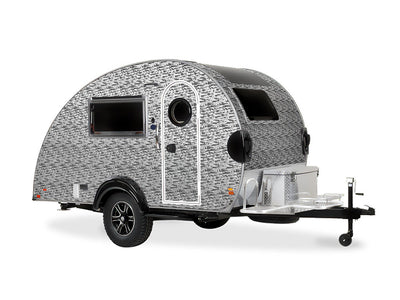 Rwraps 3D Carbon Fiber Silver (Digital) Do-It-Yourself Truck Camper Wraps