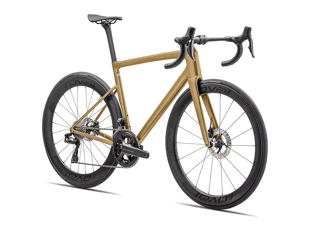 Rwraps™ 3D Carbon Fiber Gold Bicycle Wraps | Bike Vinyl Wraps – Rvinyl