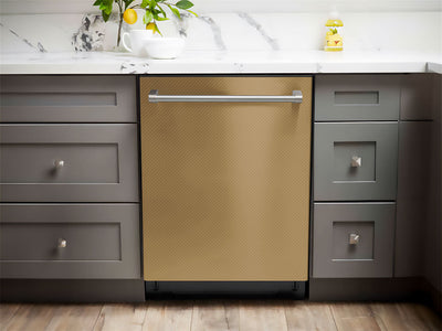 Rwraps™ 3D Carbon Fiber Gold Dishwasher Wraps