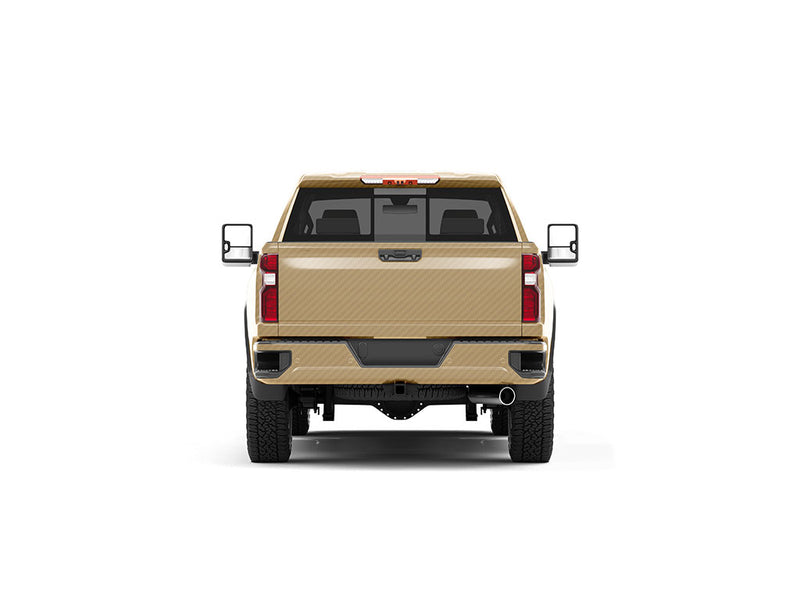 Rwraps 3D Carbon Fiber Gold Truck Vinyl Wraps