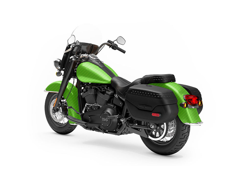 Rwraps 3D Carbon Fiber Green Motorcycle Vinyl Wraps