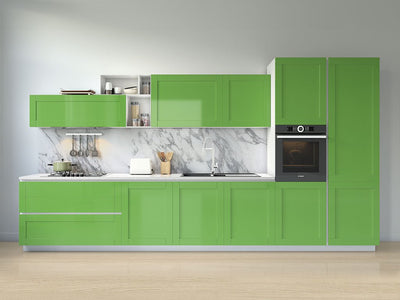 Rwraps™ 3D Carbon Fiber Green Kitchen Cabinet Wraps