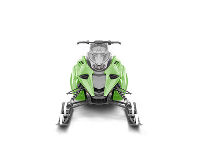 Rwraps 3D Carbon Fiber Green DIY Snowmobile Wraps