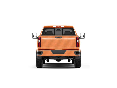 Rwraps 3D Carbon Fiber Orange Truck Vinyl Wraps