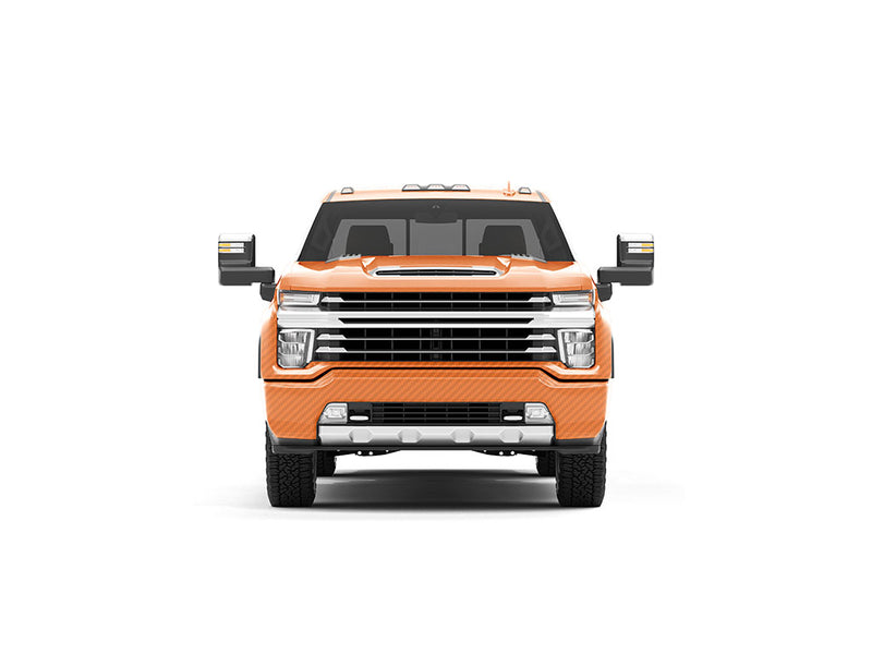 Rwraps 3D Carbon Fiber Orange DIY Truck Wraps
