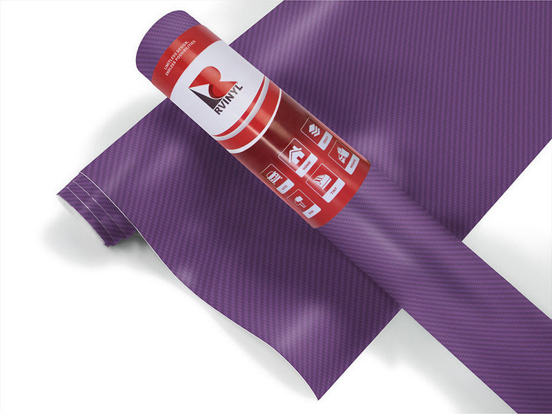 Purple 3D Carbon Fiber Vinyl Film Wraps