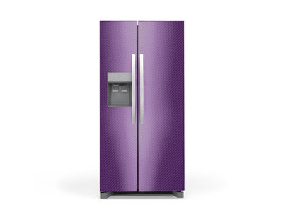 Rwraps™ 3D Carbon Fiber Purple Refrigerator Wraps