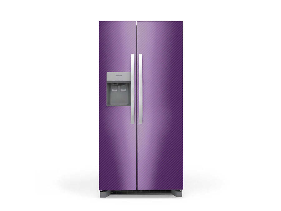 Rwraps™ 3D Carbon Fiber Purple Refrigerator Wraps