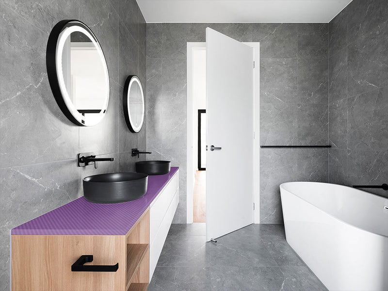 Rwraps™ 3D Carbon Fiber Purple Bathroom Countertop Wraps