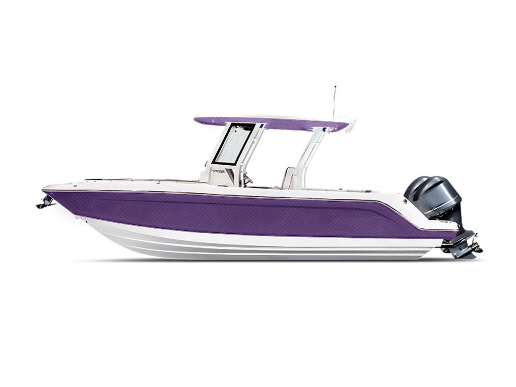 Rwraps™ 3D Carbon Fiber Purple Boat Wraps | Runabout Vinyl Wraps