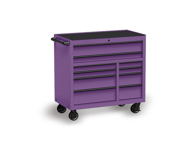 Rwraps™ 3D Carbon Fiber Purple Tool Cabinet Wraps