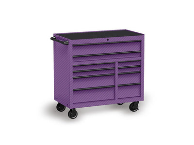Rwraps™ 3D Carbon Fiber Purple Tool Cabinet Wraps