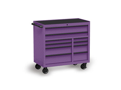 Rwraps™ 3D Carbon Fiber Purple Tool Cabinet Wraps