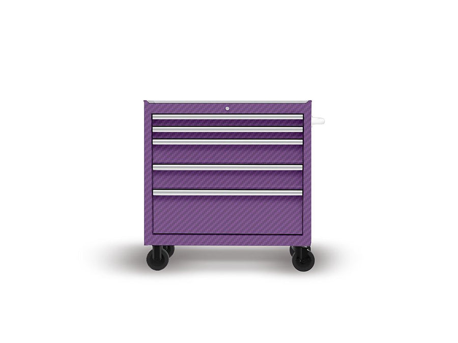 Rwraps 3D Carbon Fiber Purple DIY Tool Cabinet Wraps