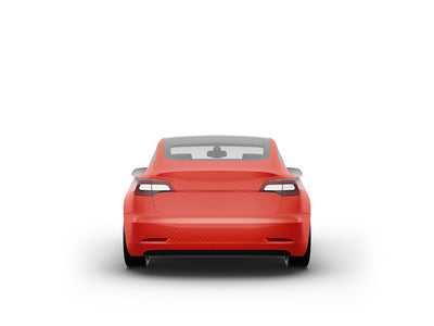 Rwraps 3D Carbon Fiber Red Car Vinyl Wraps