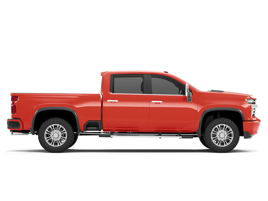 Rwraps 3D Carbon Fiber Red Do-It-Yourself Truck Wraps