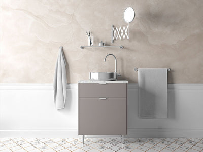 Rwraps™ 3D Carbon Fiber Silver Bathroom Cabinet Wraps
