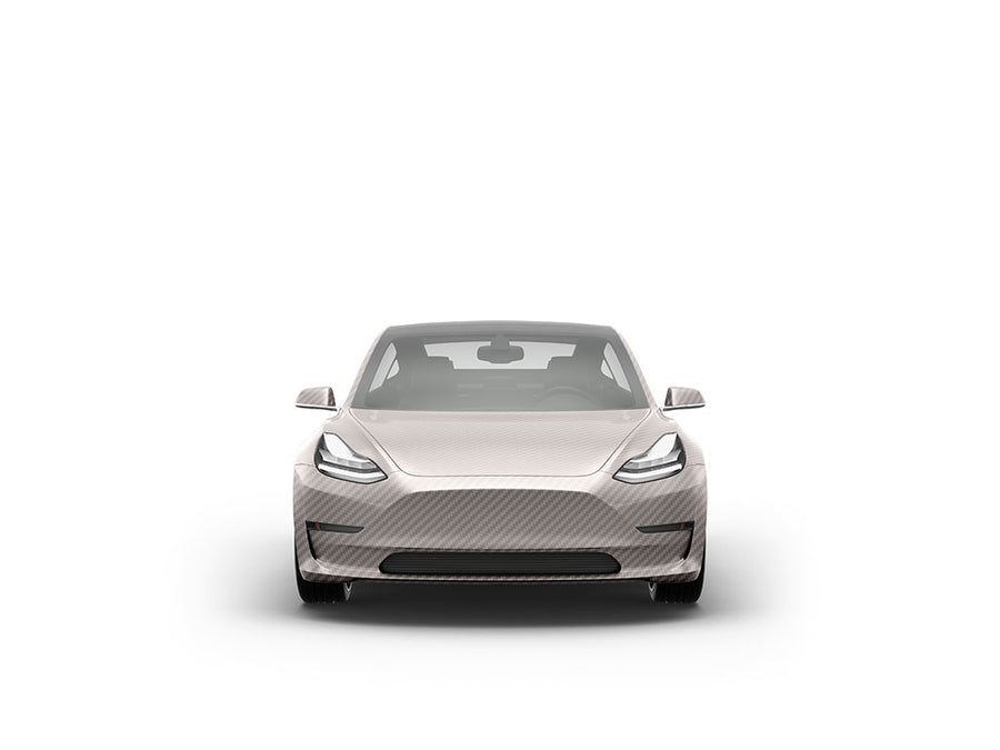 Rwraps 3D Carbon Fiber Silver DIY Car Wraps