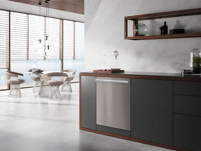 Rwraps™ 3D Carbon Fiber Silver Wrapped Dishwasher Example