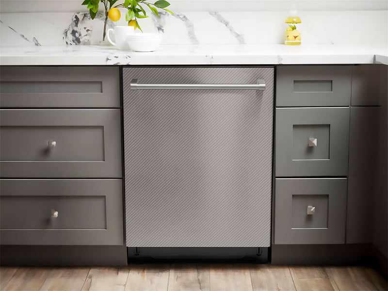Rwraps™ 3D Carbon Fiber Silver Dishwasher Wraps