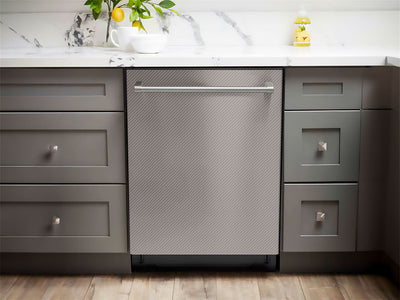 Rwraps™ 3D Carbon Fiber Silver Dishwasher Wraps