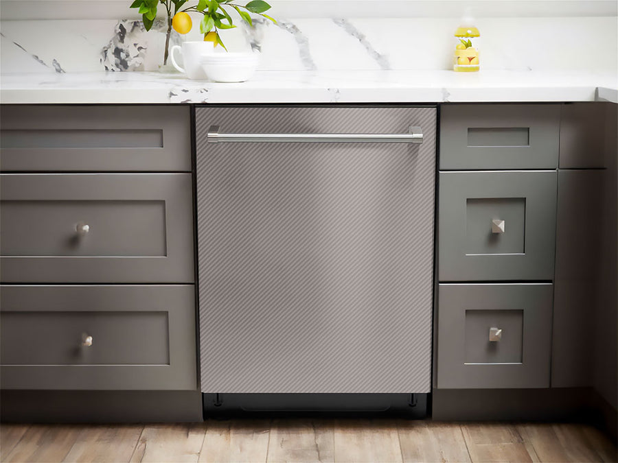 Rwraps™ 3D Carbon Fiber Silver Dishwasher Wraps