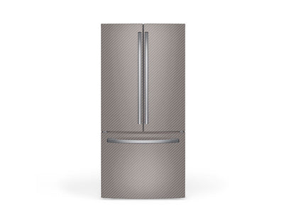 Rwraps 3D Carbon Fiber Silver DIY Built-In Refrigerator Wraps