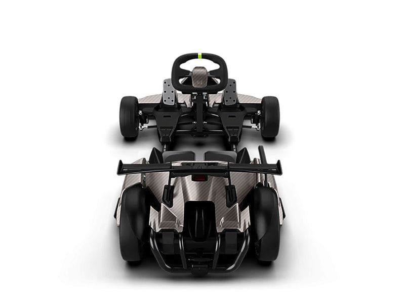 Rwraps 3D Carbon Fiber Silver DIY Go Kart Wraps