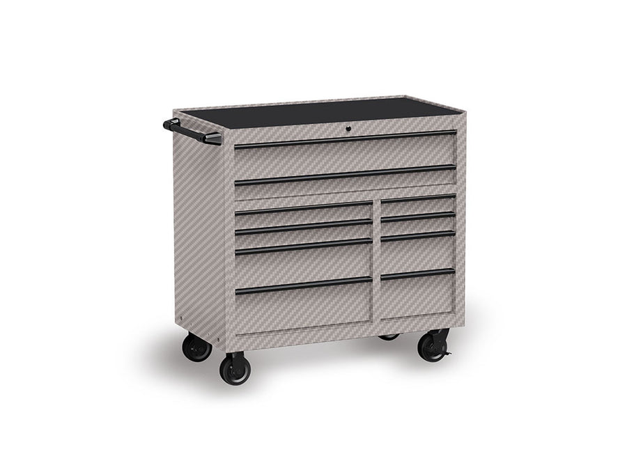 Rwraps™ 3D Carbon Fiber Silver Tool Cabinet Wraps