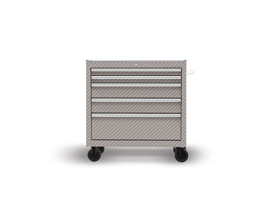 Rwraps 3D Carbon Fiber Silver DIY Tool Cabinet Wraps