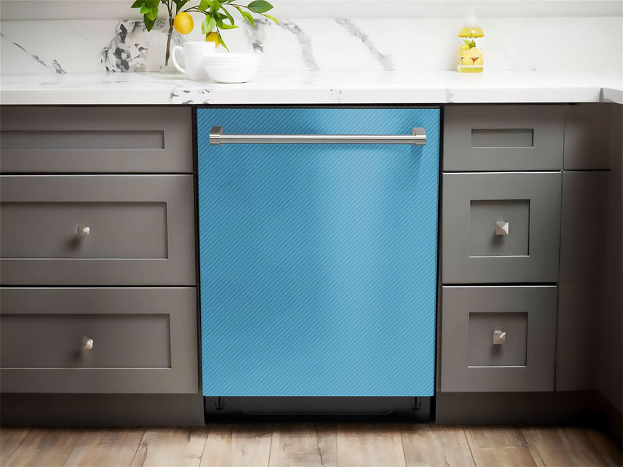 Rwraps™ 3D Carbon Fiber Blue (Sky) Dishwasher Wraps