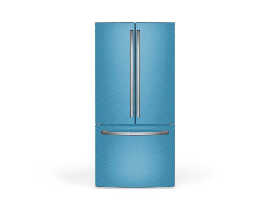 Rwraps 3D Carbon Fiber Blue (Sky) DIY Built-In Refrigerator Wraps