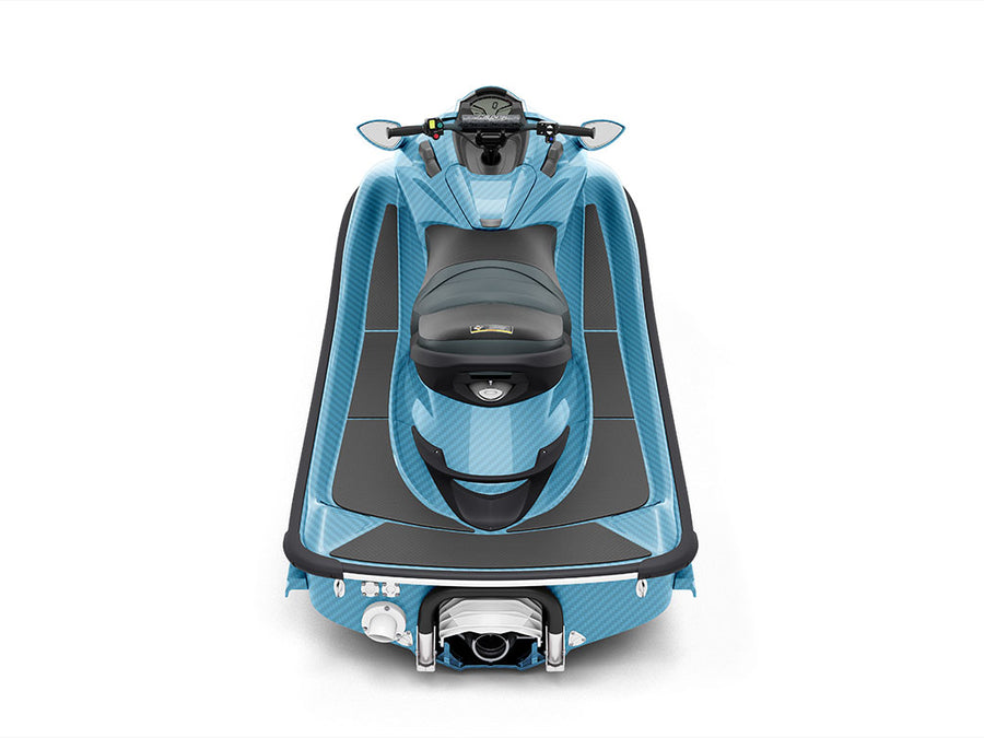 Rwraps 3D Carbon Fiber Blue (Sky) Jet Ski Vinyl Wraps