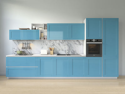 Rwraps™ 3D Carbon Fiber Blue (Sky) Kitchen Cabinet Wraps