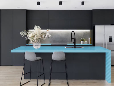 Rwraps™ 3D Carbon Fiber Blue (Sky) Kitchen Countertop Wraps