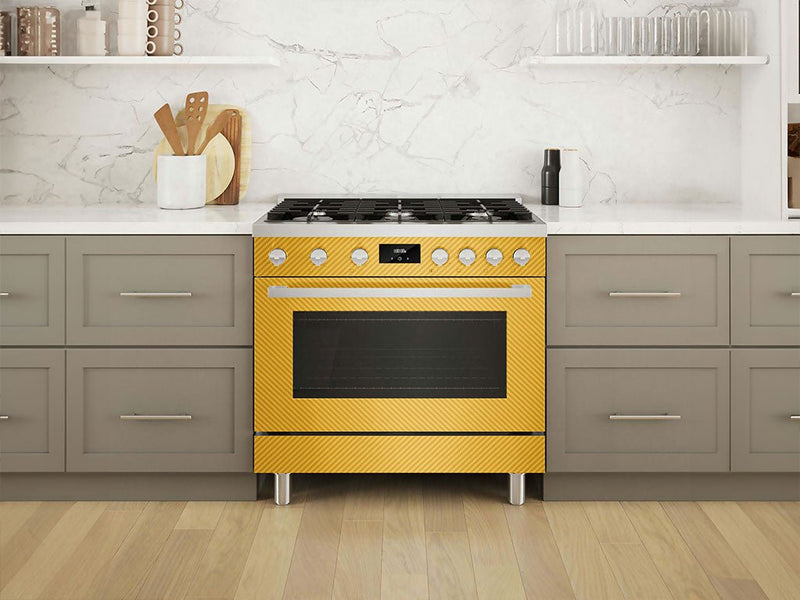 Rwraps™ 3D Carbon Fiber Yellow Oven Wraps