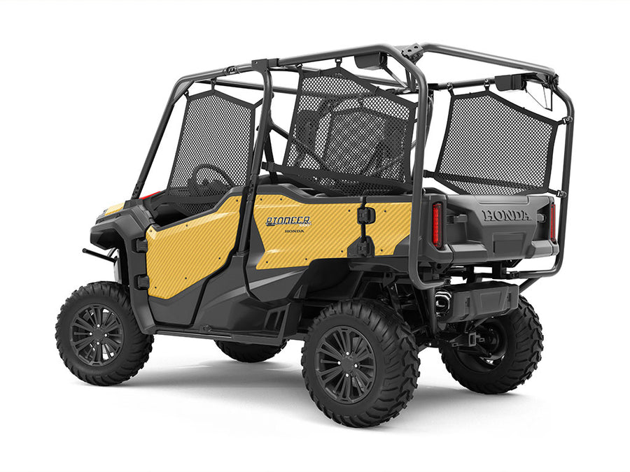Rwraps 3D Carbon Fiber Yellow UTV Vinyl Wraps