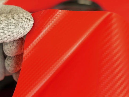 Rwraps 3D Carbon Fiber Red Vinyl~Rwraps 3D Carbon Fiber Red Film Sheet~2