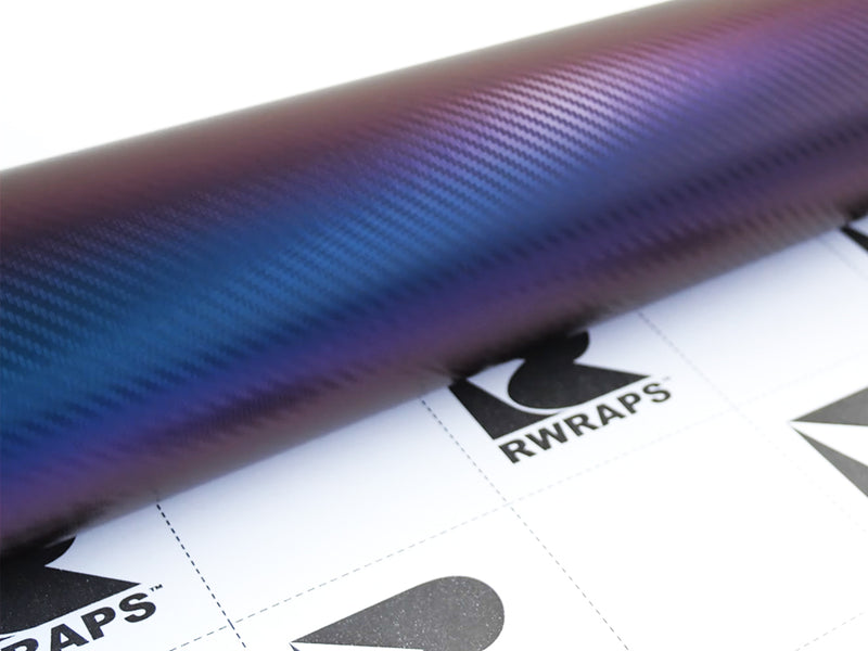 Rwraps 3D Chamelen Blue Carbon Fiber Film~Rwraps 3D Chamelen Blue Carbon Fiber Vinyl Roll~1