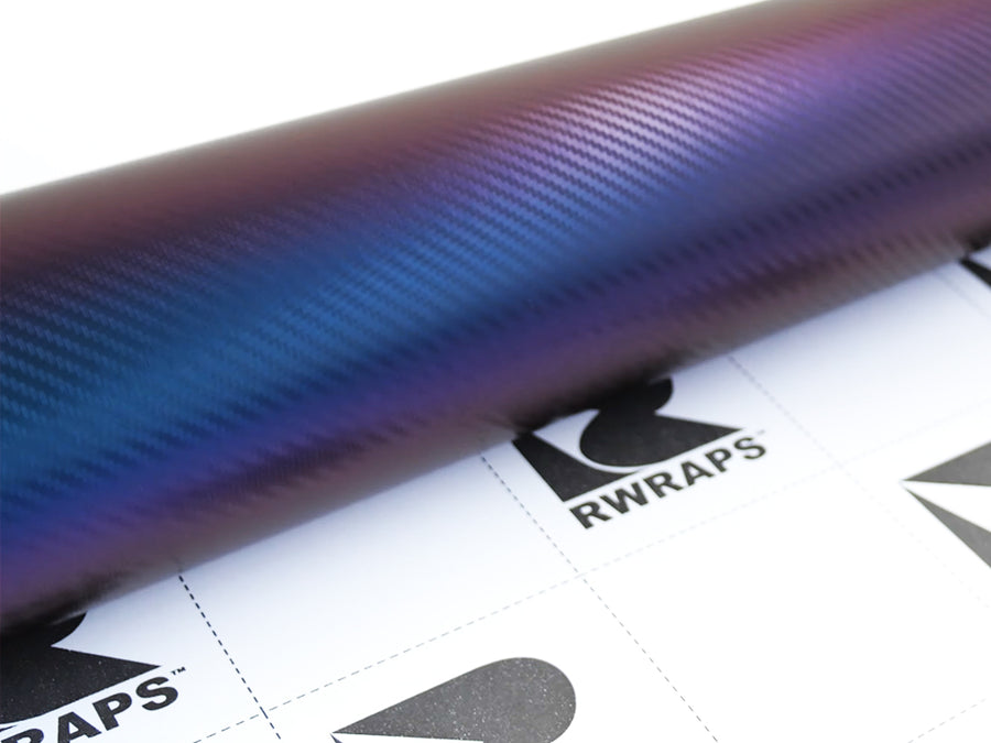 Rwraps 3D Chamelen Blue Carbon Fiber Film~Rwraps 3D Chamelen Blue Carbon Fiber Vinyl Roll~1